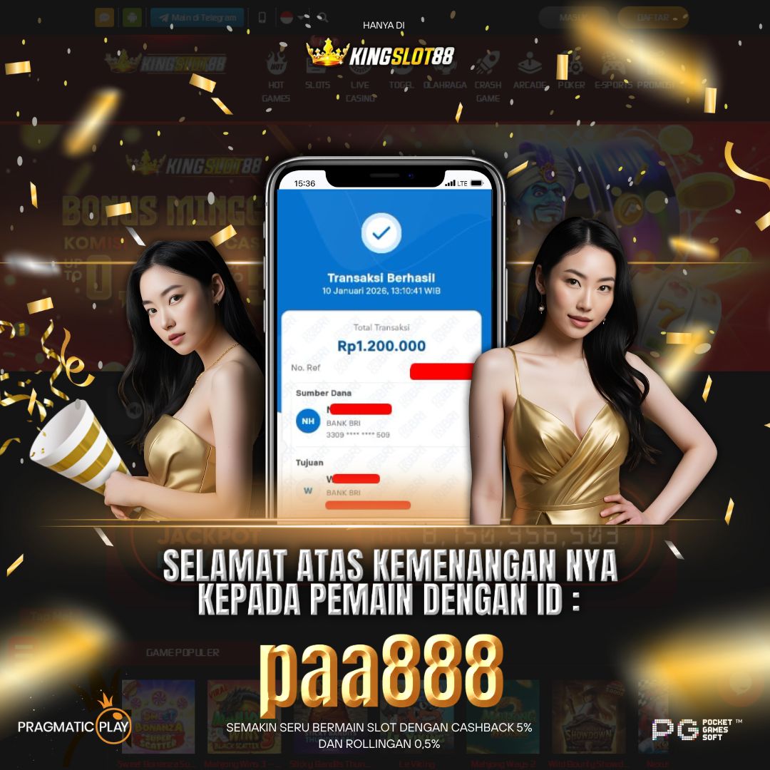 SELAMAT ATAS KEMENANGANNYA UNTUK ID :paa888